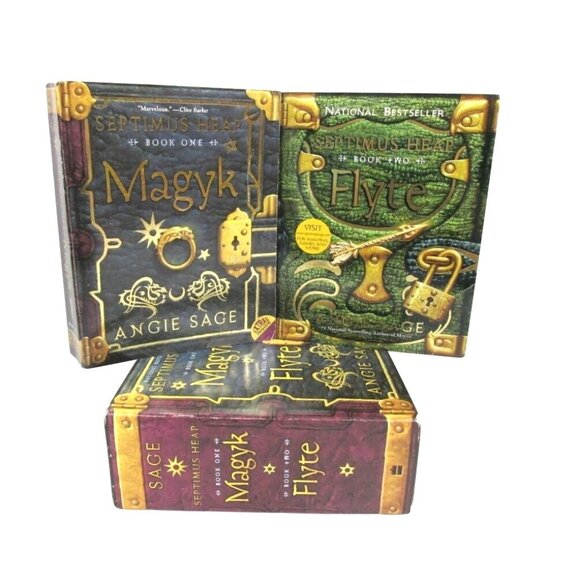 Septimus Heap Box‎ Set Books 1 & 2 Magyk Flyte By Angie Sage Hardcover - Picture 1 of 5
